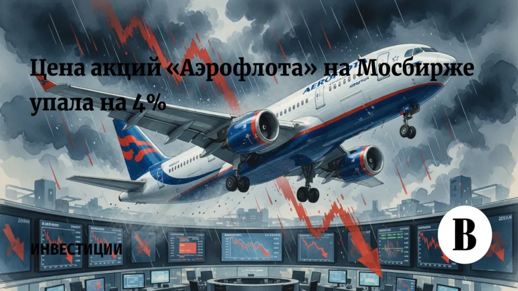 Аэрофлот падает. Акции потеряли 4% за день